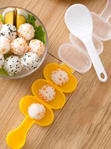 1pc Shaking Rice Ball Mould With Rice Spoon