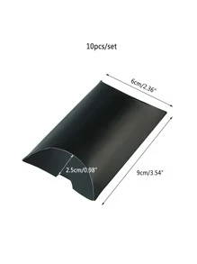 10 hộp gối đen hộp quà tặng tiệc, ngày lễ tình nhân trở lại trường - màu đen - Xem 3