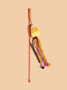 1pc Fish Decor Cat Lover And Cat Mom Love Teaser Stick - Multicolor - View 3