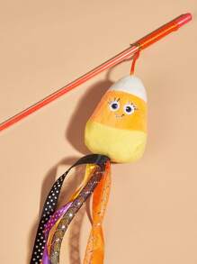 1pc Fish Decor Cat Lover And Cat Mom Love Teaser Stick - Multicolor - View 4