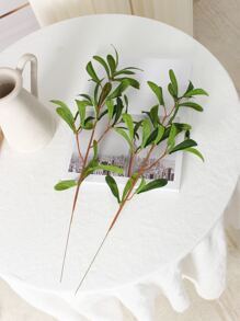 Chi nhánh thực vật nhân tạo 1pc - màu xanh lá - Xem 2