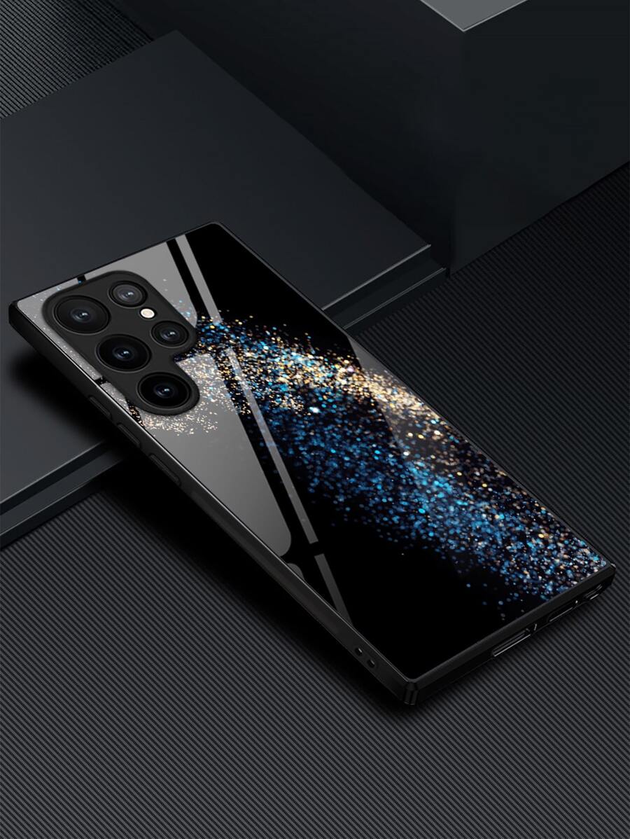 1 个闪光水晶透明玻璃外壳适用于 iPhone 16 Pro Max/16 Pro/16 Plus/16、A55/A54/A53、S24 Plus/S24 Ultra/S24 FE/S24、Pixel 9/9 Pro/9 Pro XL - 彩色 - 查看 1