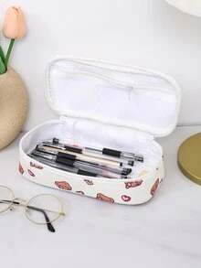 1 pieza Estuche con patrón de oso de dibujos animados - Beis - Ver 4