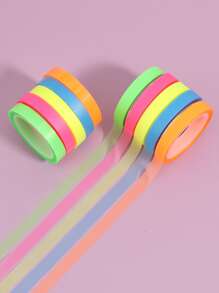 5rolls Mixed Color Adhesive Tape - Pink - View 1