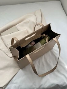 Túi Xách tay Nữ - Màu Khaki - Xem 3