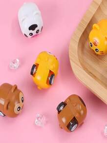 6入組卡通動物設計隨機寵物追逐玩具