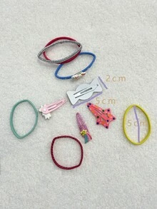 10入組星星和糖果裝飾髮飾套裝