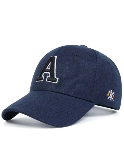  Gorra de béisbol para hombre con bordado de letras estilo callejero