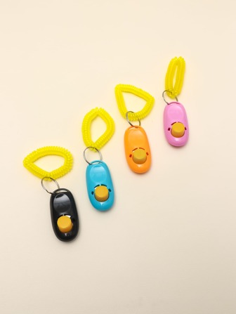 Clicker para adiestramiento de mascotas con muñequera, suministros para adiestramiento