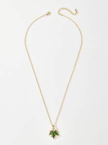 Vòng cổ lá phong đính đá Zirconia - Nhiều màu - Xem 2