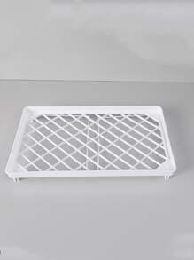 1 Giá Đựng Đồ Có Thể Gập Lại, PP Trắng Tự Dính Bàn Sắp Xếp Giá Đỡ Cho Hộ Gia Đình - trắng - Xem 3