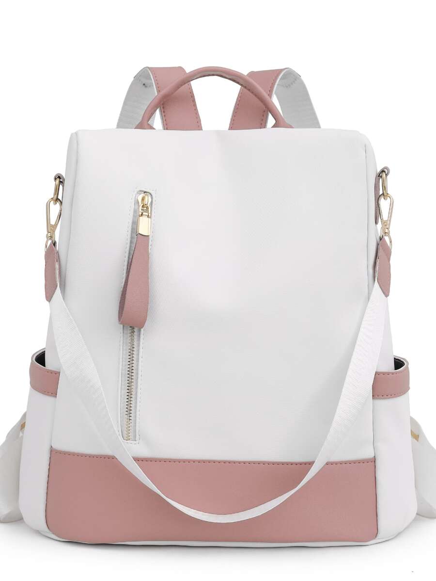 Dung lượng lớn , Không thấm nước , Có thể mang đi Hai âm Ba lô chức năng Đối với Cô gái tuổi teen NỮ Cao đẳng Sinh viên , Cổ cồn trắng Công nhân
工人 Hoàn hảo Đối với Trường học , Cao đẳng , Làm việc , Làm Việc  , Commute , Trở lại Trường - Màu Hồng baby - Xem 1