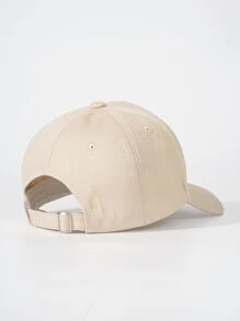 Flag Embroidered Baseball Cap - Beige - View 2
