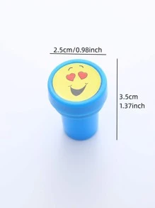 10pcs Cartoon Seal Creative Animal Stamp, Christmas Princess Reward, Children's Handprint Account Small Seal - Multicolor - View 3