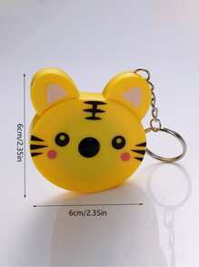 1件随机卡通动物卷尺/直尺 - 彩色 - 查看 4