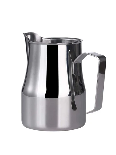 1pc Milk Frother, 350/500/700ml Stainless Steel Milk Frothing Pitcher, Milk Steamer, Suitable For Espresso Machines, Latte Art Cup (12/17/23oz), Back To School Season