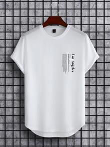 Manfinity Homme Áo thun & Áo lót Nam Slogan Giải trí - trắng - Xem 3