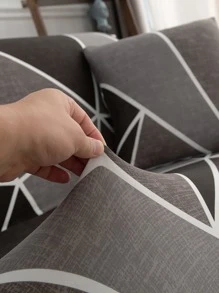 1入組幾何圖案沙發座墊套現代滌綸彈力沙發靠墊套適合家用