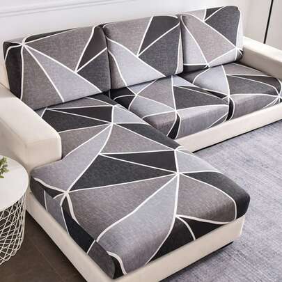 1 Máy Tính Họa Tiết Hình Học Ghế Sofa Đệm, Polyester Hiện Đại Co Giãn Ghế Sofa Đệm Cho Gia Đình
