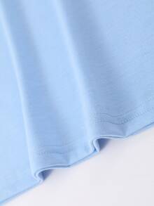 Manfinity Homme Áo thun & Áo lót Nam Lá thư Nhiệt đới Giải trí - Màu xanh nhạt - Xem 4