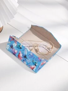 1 Painted Butterfly Folding Glasses Case - Multicolor - View 3