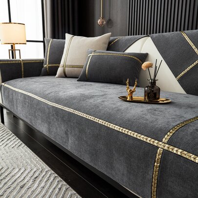 PC Tương Phản Băng Sofa Khăn Hiện Đại Sofa Sofa Chăn Cho Tất Cả Các Mùa