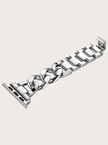 Metal Watchband Compatible With Apple Watch - Silver - View 5