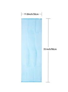 1pc Bath Scrubber, Pink Polyamide Exfoliating Strip For Bathroom - Pink - View 3