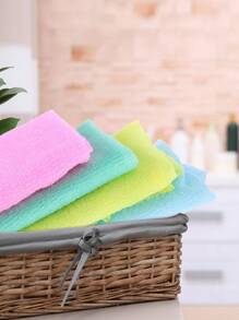 1pc Bath Scrubber, Pink Polyamide Exfoliating Strip For Bathroom - Pink - View 4