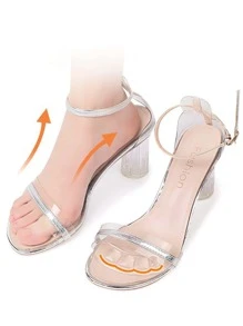 高跟鞋防滑貼，由矽膠製成，背面有自粘式黏合劑，適用於防止高跟鞋滑動。