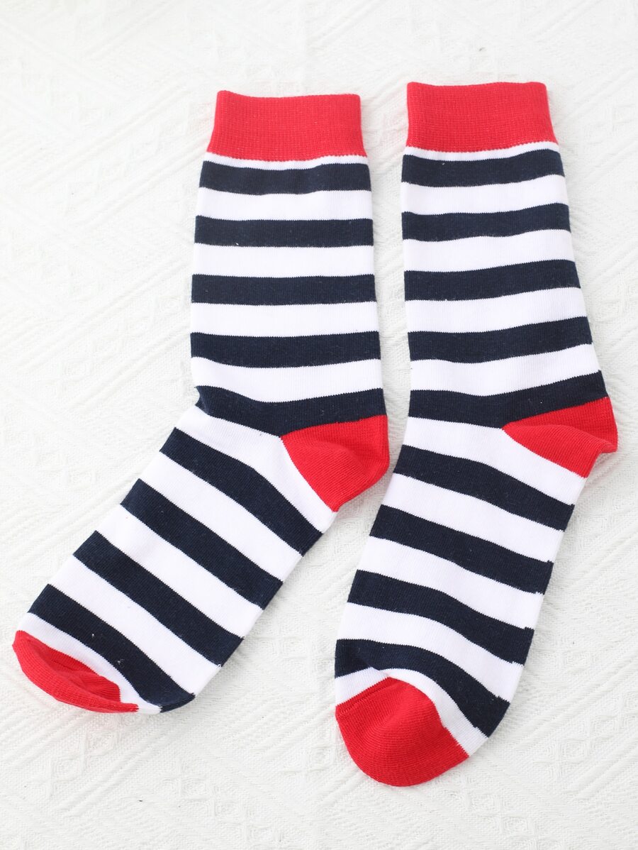 Vớ phi hành đoàn họa tiết sọc - Nhiều màu - Xem 1