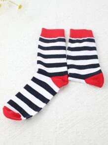 Vớ phi hành đoàn họa tiết sọc - Nhiều màu - Xem 2