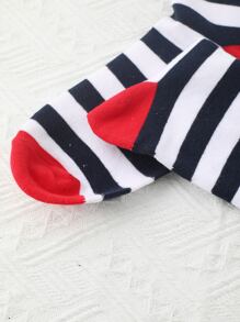 Vớ phi hành đoàn họa tiết sọc - Nhiều màu - Xem 4