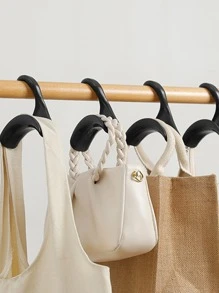 1pc PP Bag Hanger, Daily Grey Multi-purpose Bag Storage Rack For Home - Grey - View 3