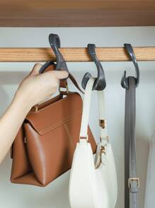 1pc PP Bag Hanger, Daily Grey Multi-purpose Bag Storage Rack For Home - Grey - View 1