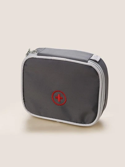 1/2 件旅行急救包，心形急救药品收纳袋，防疫袋
