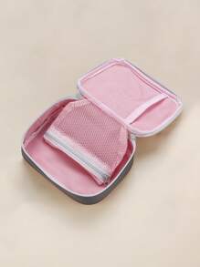 1/2 piezas Bolsas de almacenamiento de medicamentos de viaje portátiles, botiquín de primeros auxilios con forma de corazón, bolsa de prevención de pandemias para bolsa de almacenamiento de viaje, bolsa de maquillaje, bolsa de cosméticos, organizador de vacaciones, organizador de maquillaje de gran capacidad, estuche para maquillaje, para lápiz labial, cepillo, cuidado de la piel, teléfono móvil, moneda, artículos pequeños, para el hogar, regalo, vacaciones y festival de Halloween Navidad Uso multifuncional, vibraciones bohemias