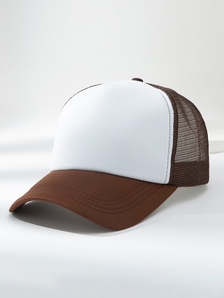 Men Two Tone Trucker Hat - Multicolor - View 1