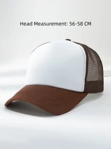 Men Two Tone Trucker Hat - Multicolor - View 3