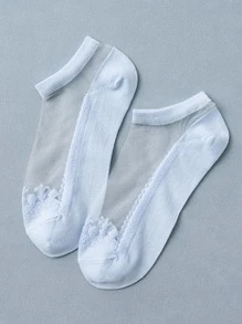 6雙網紗拼接短襪 - 彩色 - 查看 3