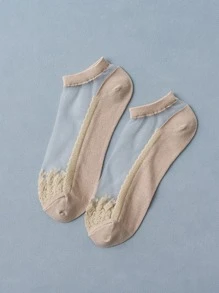 6雙網紗拼接短襪 - 彩色 - 查看 8