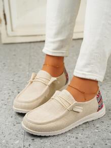 Giày Giản dị Nữ - Màu be - Xem 4