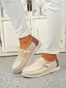 Giày Giản dị Nữ - Màu be - Xem 8