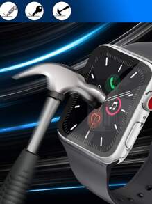 2 件屏幕保护膜兼容 生日礼物，家人，朋友手表屏幕保护膜、手表盖、手表配件防水防震防摔防摔防刮防指纹全覆盖 - 彩色 - 查看 6