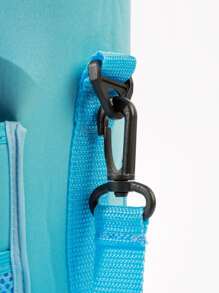 1pc Random Color Water Bottle Cover With Shoulder Strap, 2000ml Large Capacity Sports Bottle For Outdoor - Multicolor - View 5