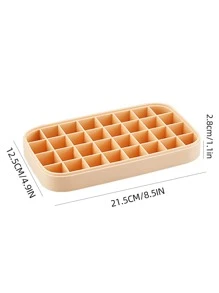 1 molde de silicona para cubitos de hielo, bandeja moderna para hacer cubitos de hielo de 32 rejillas para cocina y bar - Rosa - Ver 2