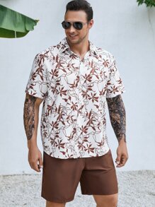 Manfinity Hombres Camisa con estampado - Multicolor - Ver 3