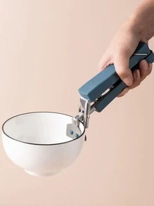 1入組不銹鋼抓手夾、碗盤鍋盤夾、可折疊防燙托盤升降器鍋架廚房工具 - 藍色 - 查看 1