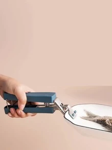 1入組不銹鋼抓手夾、碗盤鍋盤夾、可折疊防燙托盤升降器鍋架廚房工具 - 藍色 - 查看 3