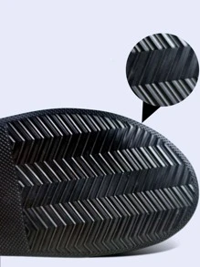 1pc Waterproof PVC Rain Boots Cover, Minimalist Solid Color Rain Boots Cover For Women, Outdoor - Black - View 5